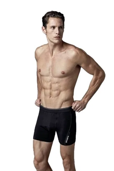 Penye Modal Likralı Rahat Boxer Eros 014 - Siyah