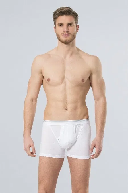 Ribana Kemerli Paçalı Boxer Türen 119 - Beyaz