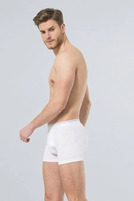 Ribana Kemerli Paçalı Boxer Türen 119 - Beyaz