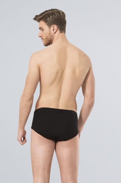 Pamuklu Kompakt Kesim Slip 2'li Paket Türen 155 - Siyah