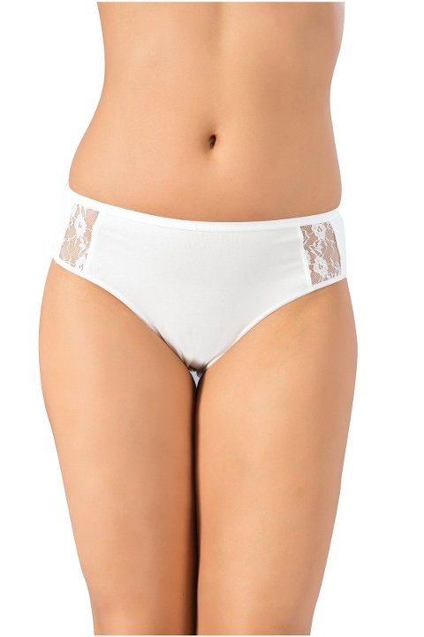 Pamuklu Dikişsiz Slip Külot Lüx DRM 1087 - Ekru
