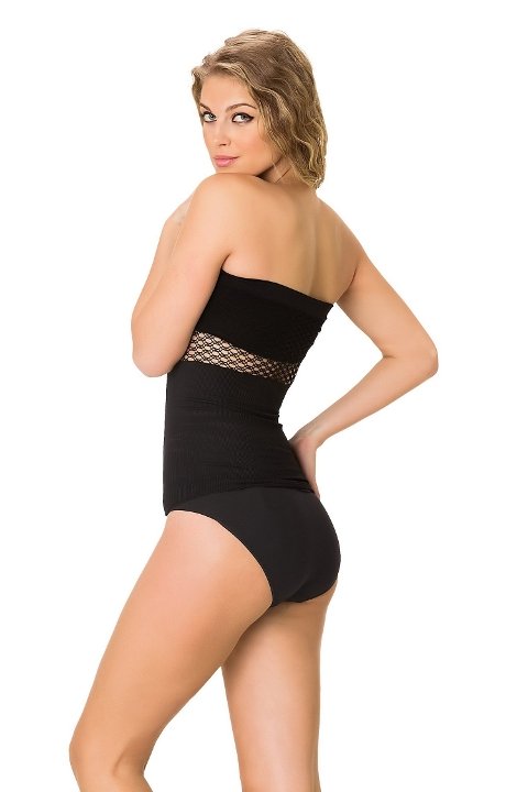 Dikişsiz Nefes Alan Straplez Atlet Emay 5035 - Siyah