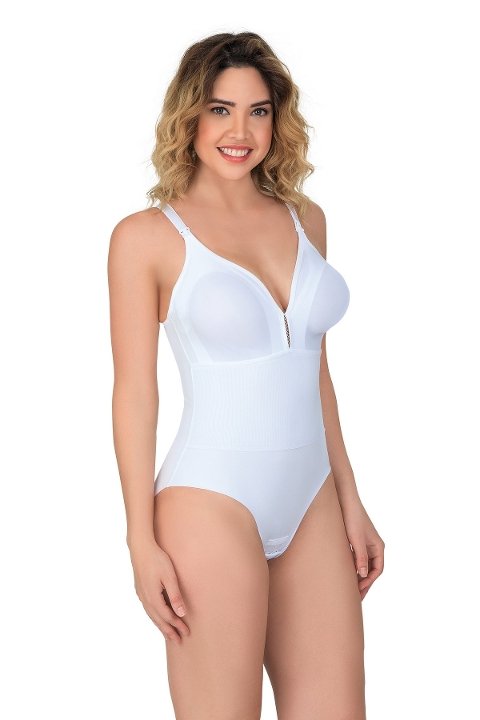 Sırt Destekli Lazer Emzirme Korse Emay 2944 - Beyaz