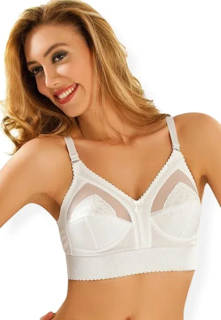 Dantelli Toparlayıcı Tam Kap Sütyen Sistina 504 - Beyaz