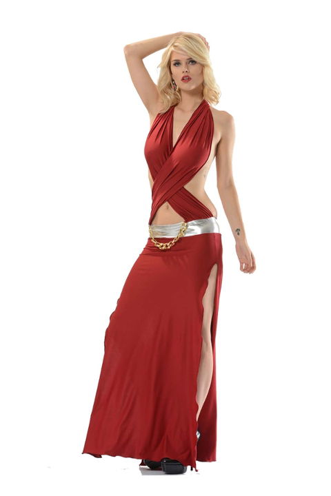 Bordo Dantel Biye Detaylı Saten Gecelik Sistina 079