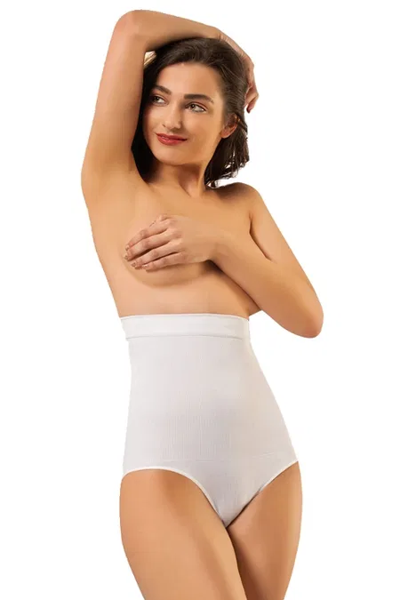 Mikrofibre Dikişsiz Slip Korse Sistina 780 - Beyaz