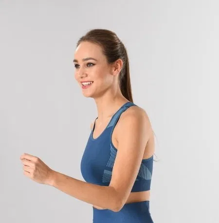 Dört Yönlü Esnek Spor Büstiyer Miss Fit 11178 - Mavi