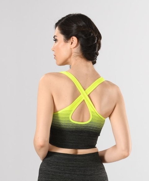 Dikişsiz Performans Kumaşlı Sporcu Büstiyer Miss Fit 11177 - MultiColor