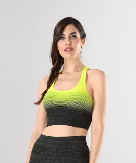 Dikişsiz Performans Kumaşlı Sporcu Büstiyer Miss Fit 11177 - MultiColor