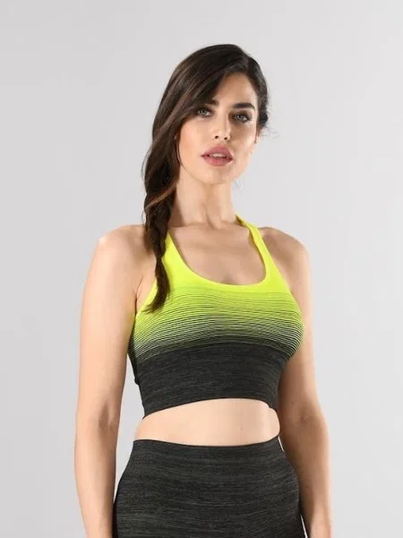 Dikişsiz Performans Kumaşlı Sporcu Büstiyer Miss Fit 11177 - MultiColor