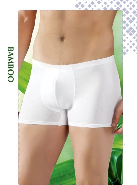 Esnek Bel Lastiği İle Konforlu Boxer Lüx DRM 3910 - Beyaz