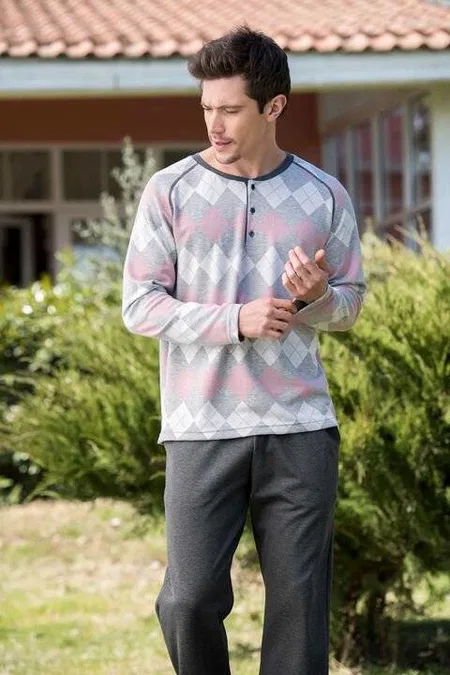 Yeni İnci Pamuklu Kısa Kol Pijama Takımı Yeni İnci 758