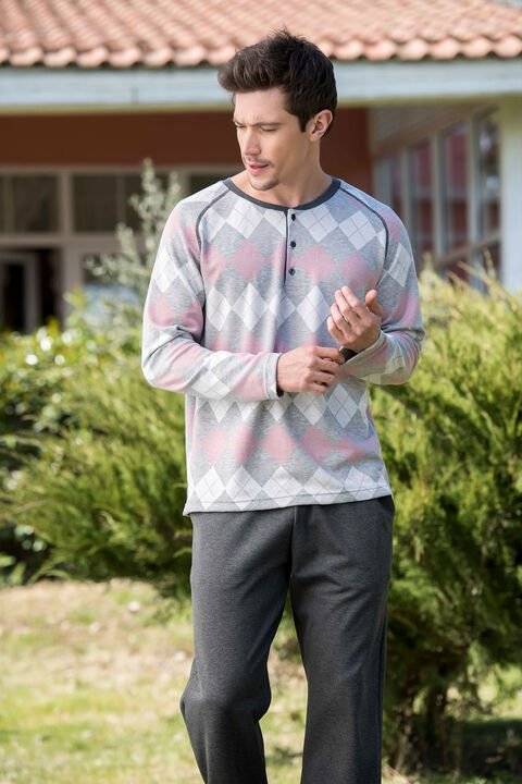 Yeni İnci Pamuklu Kısa Kol Pijama Takımı Yeni İnci 758