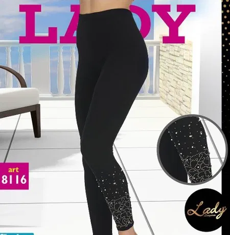 Yüksek Bel Esnek Kapri Tayt Lady 8116 - Görsel