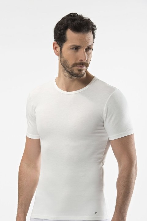 Termal Fırçalı İç Yüzey Kısa Kol Tişört Cacharel 1601