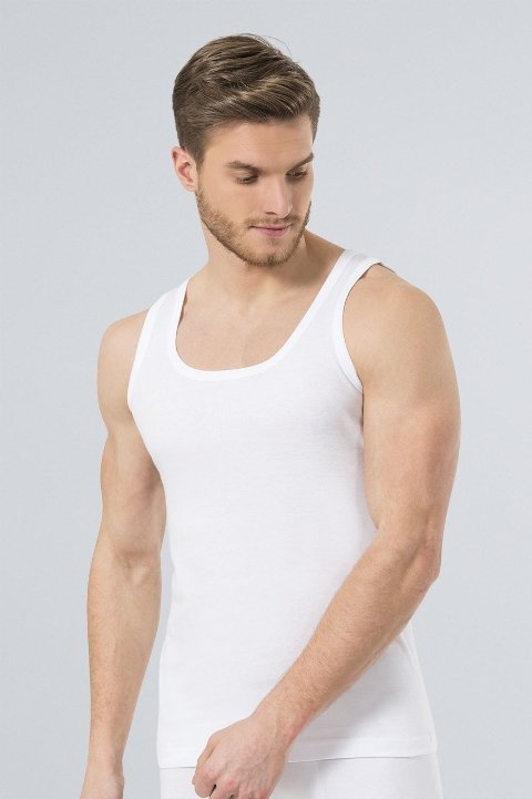 Pamuklu Ribana Kesim Erkek Atlet Türen 109