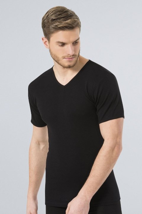 Ribana V Yaka Siyah Erkek Atlet Türen 156 - Siyah