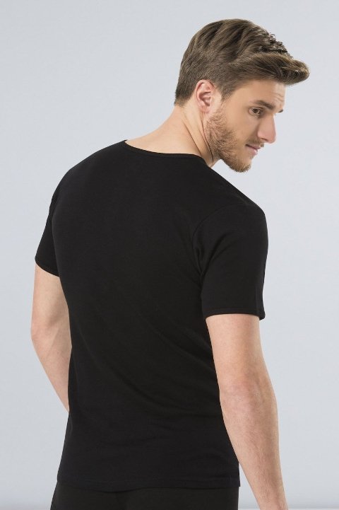 Ribana V Yaka Siyah Erkek Atlet Türen 156 - Siyah