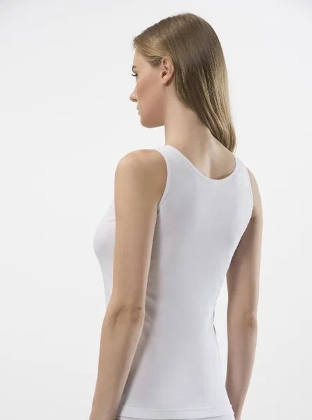 Pamuklu Dantel Detaylı V Yaka Kadın Atlet Türen 290 - 2