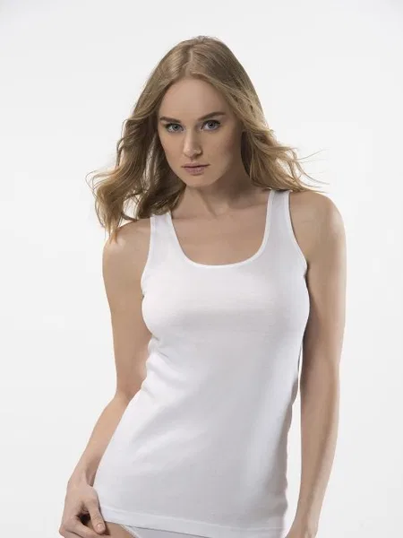 Pamuklu Nefes Alan Günlük Atlet Türen 210 Beyaz - 2