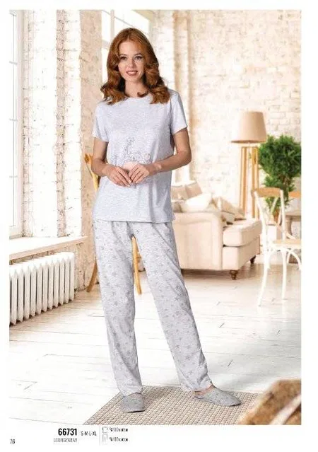 NBB Pamuklu Şortlu Yaz Pijama Takımı NBB 66731