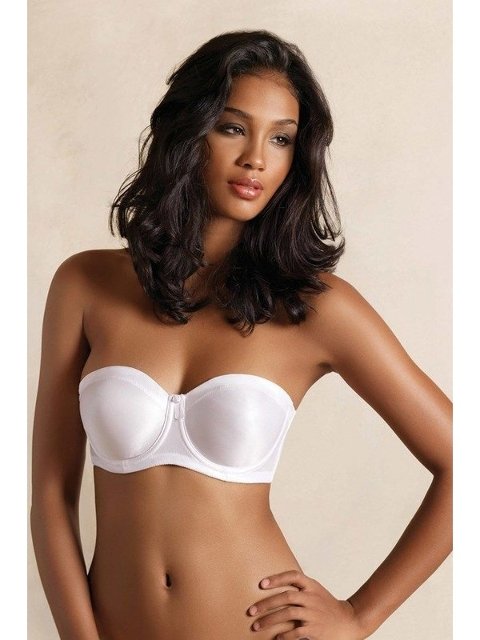 Minimizer Desteksiz Straplez Sütyen Yeni İnci 1680 - Beyaz