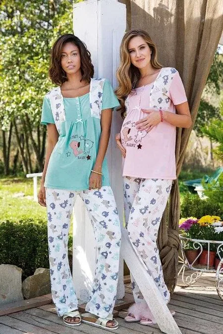 Yeni İnci Penye Kumaşlı Kadın Pijama Takımı Yeni İnci 1294