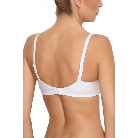 Destekli Yarım Kap Sütyen Siyah Yeni İnci 6559 - Beyaz