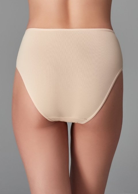 Yüksek Bel Pamuklu Slip Külot 3'lü Dagi 5105 - Ten