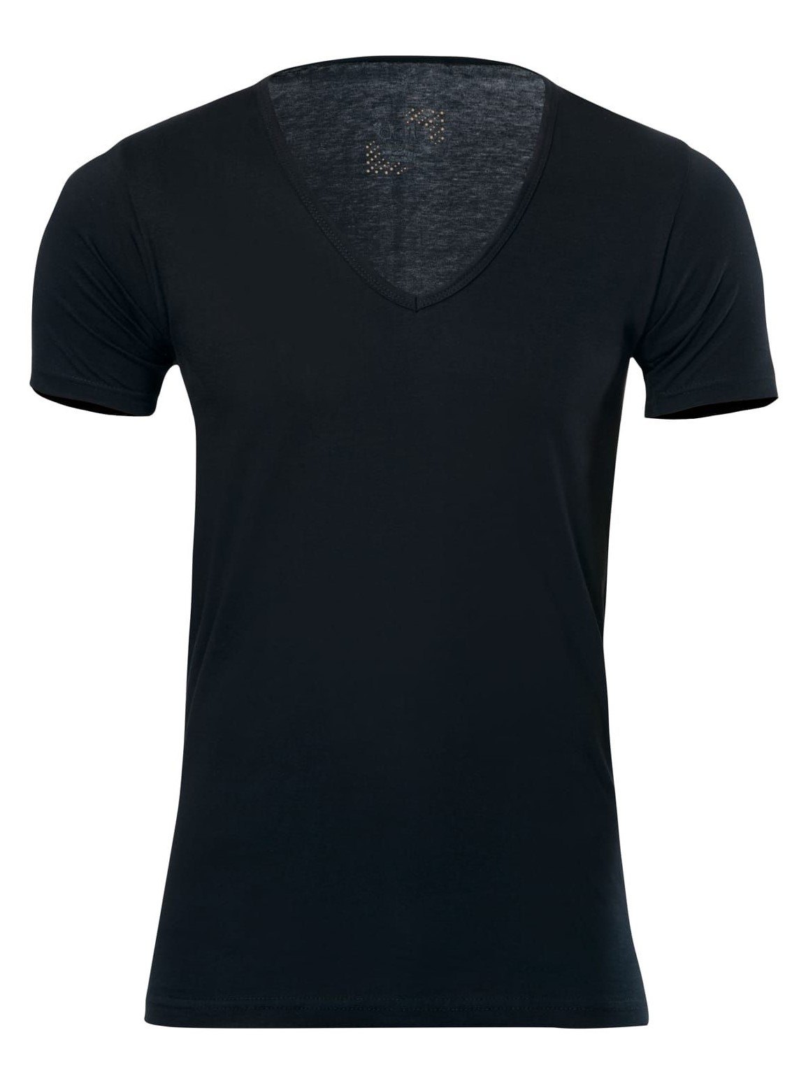 Pamuklu V Yaka Kısa Kol Atlet Anıt 1173 - Siyah