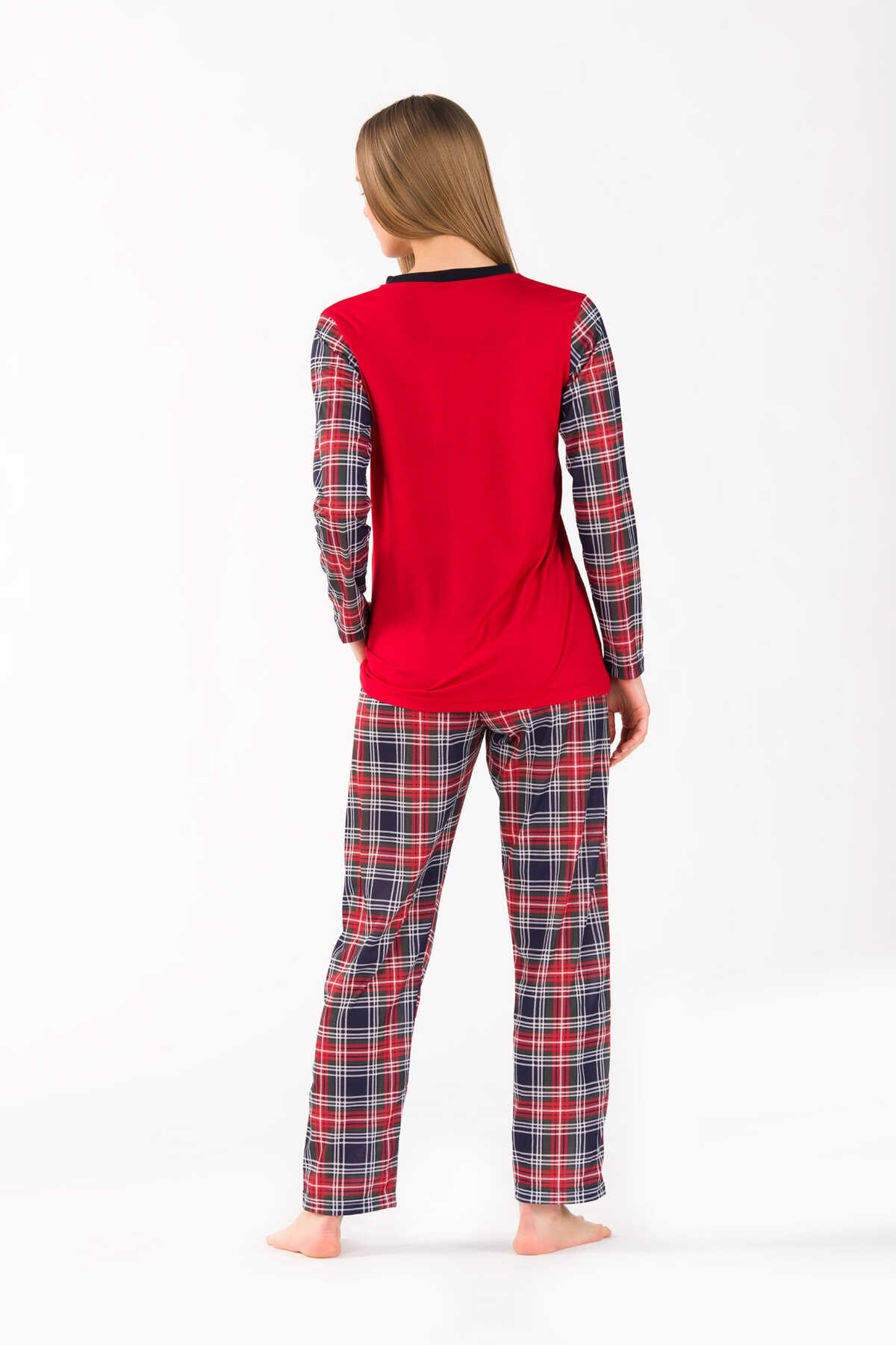 Yeni İnci Yumuşak Viskon Kadın Pijama Takımı Yeni İnci 1761 - Görsel 2