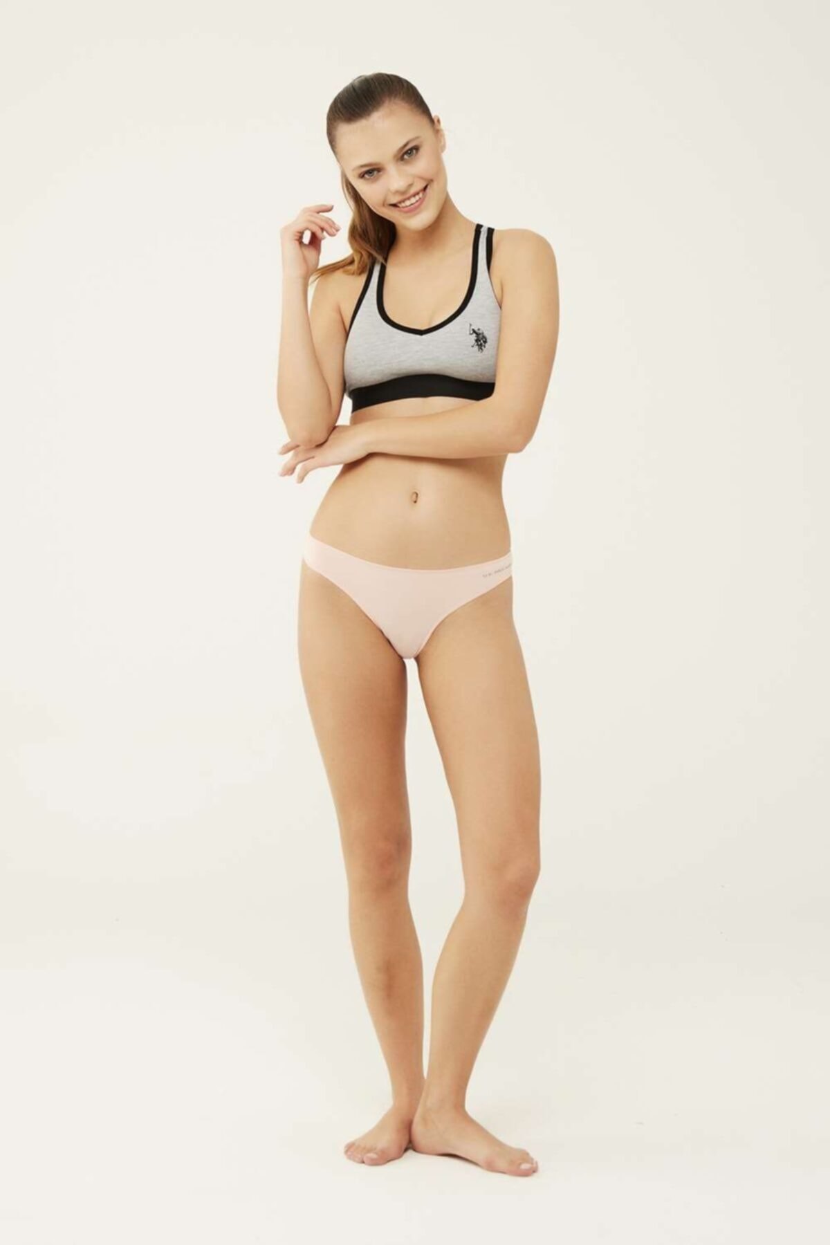 İp Detaylı Minimal String Külot Us. POLO Assn. 67007 - Siyah-Beyaz-Ten-Somon-Kırmızı