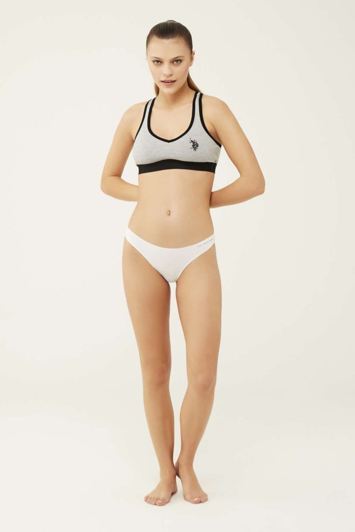 İp Detaylı Minimal String Külot Us. POLO Assn. 67007 - Siyah-Beyaz-Ten-Somon-Kırmızı