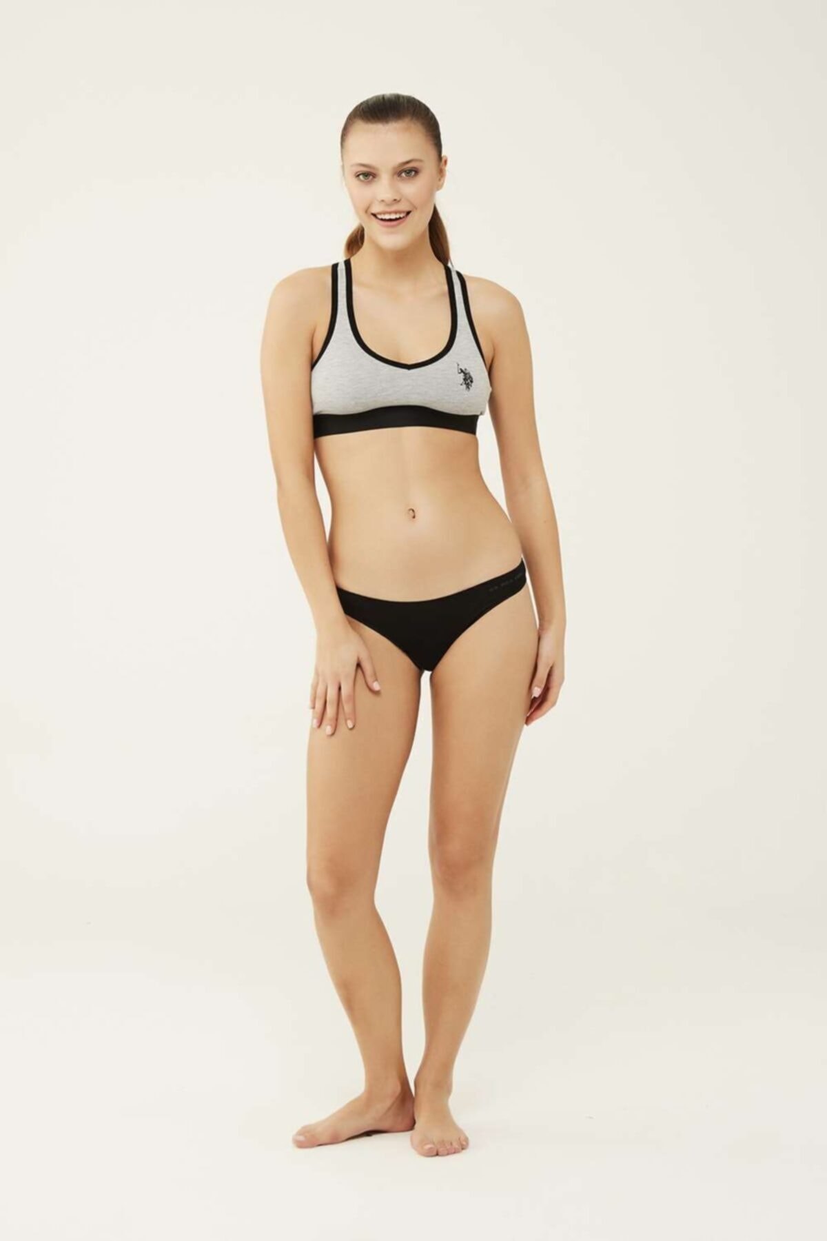 İp Detaylı Minimal String Külot Us. POLO Assn. 67007 - Siyah-Beyaz-Ten-Somon-Kırmızı