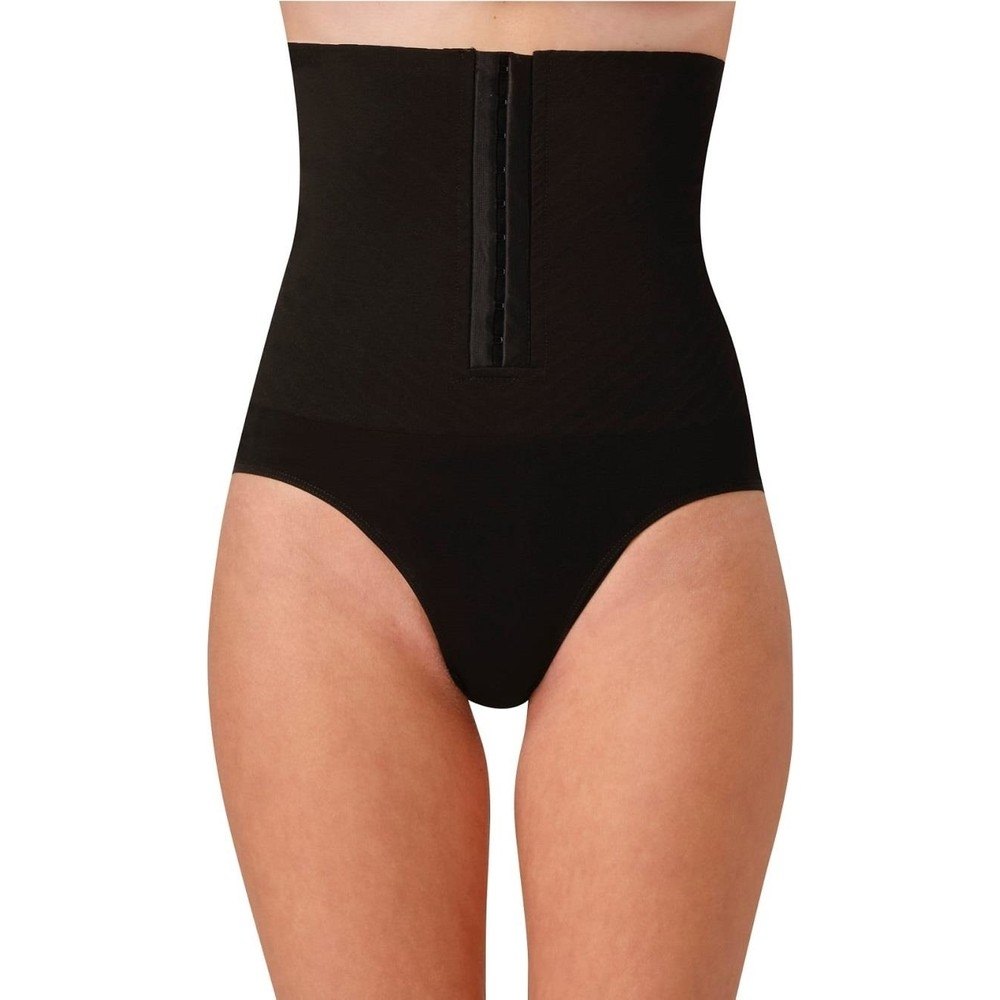 Agraflı Yüksek Bel Slip Korse Kadın Form Angel 5521 - Siyah