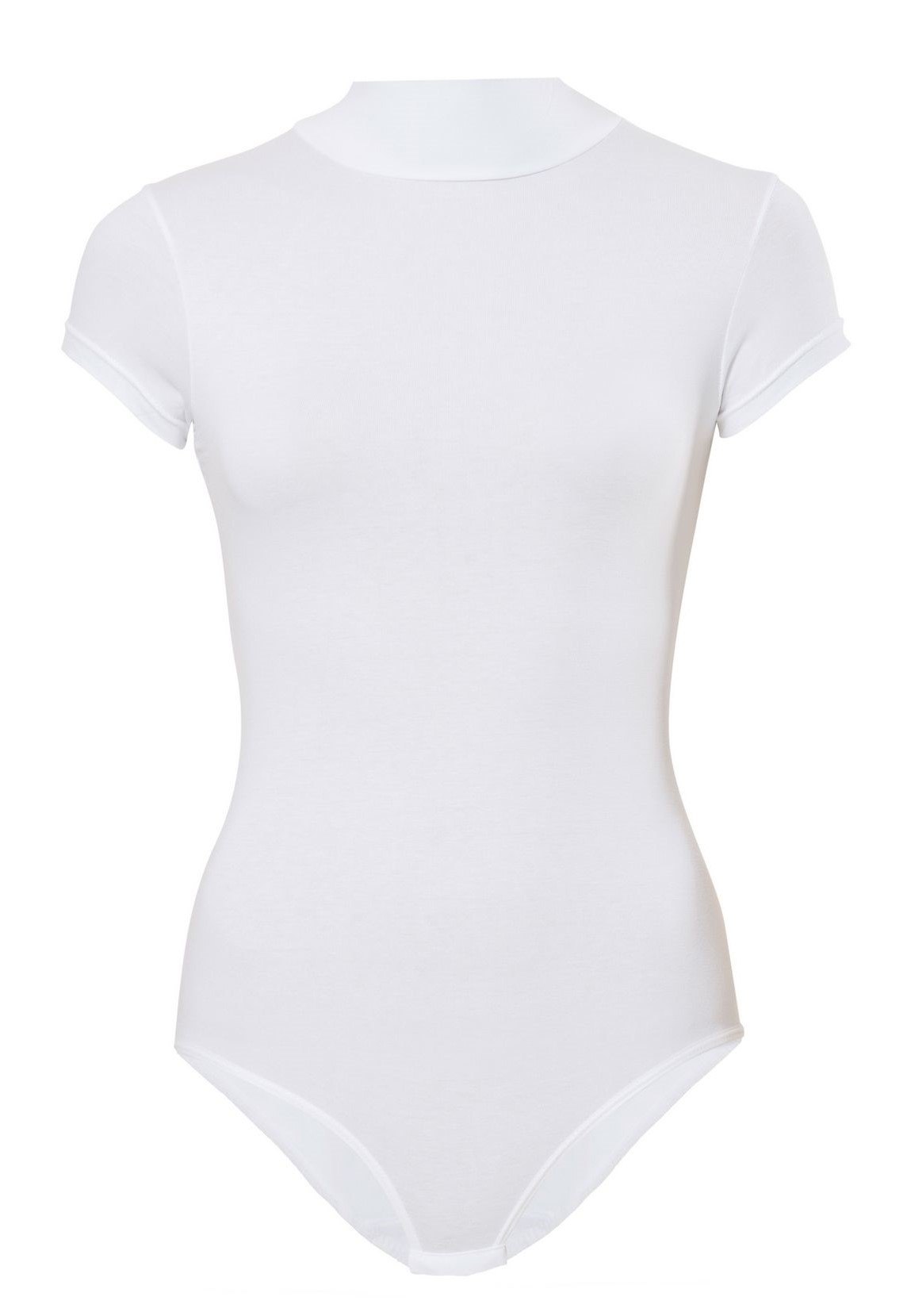 Pamuklu Esnek Tek Parça Body Anıt 4056 - Beyaz