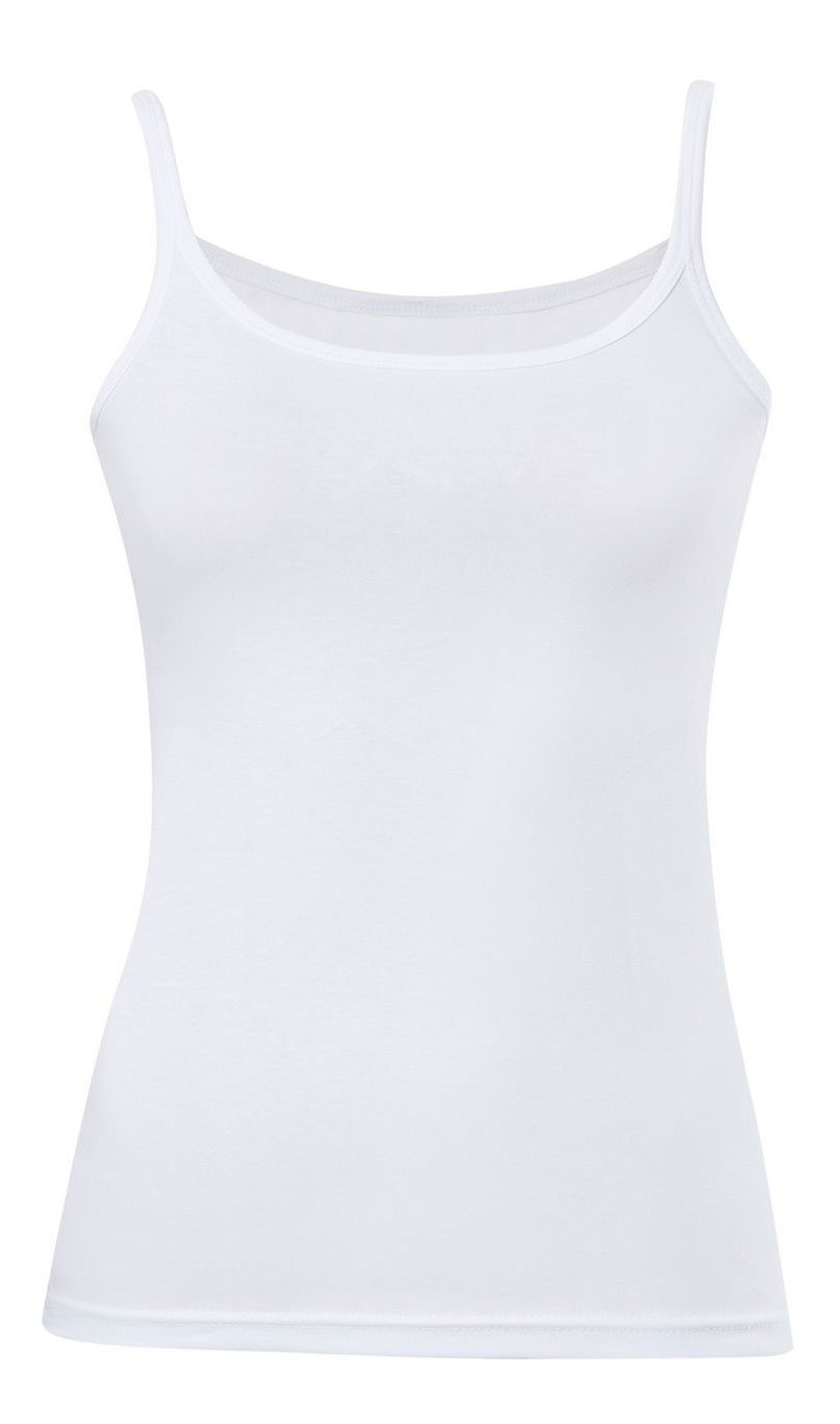 Pamuklu Nefes Alan İp Askılı Atlet Anıt 2808 - Beyaz