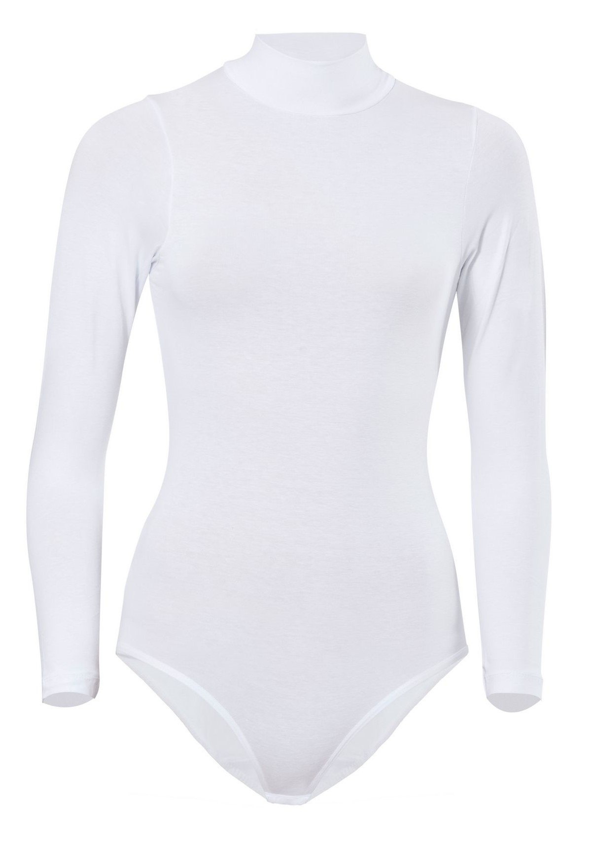 Pamuklu Esnek Tek Parça Body Anıt 4055 - Beyaz