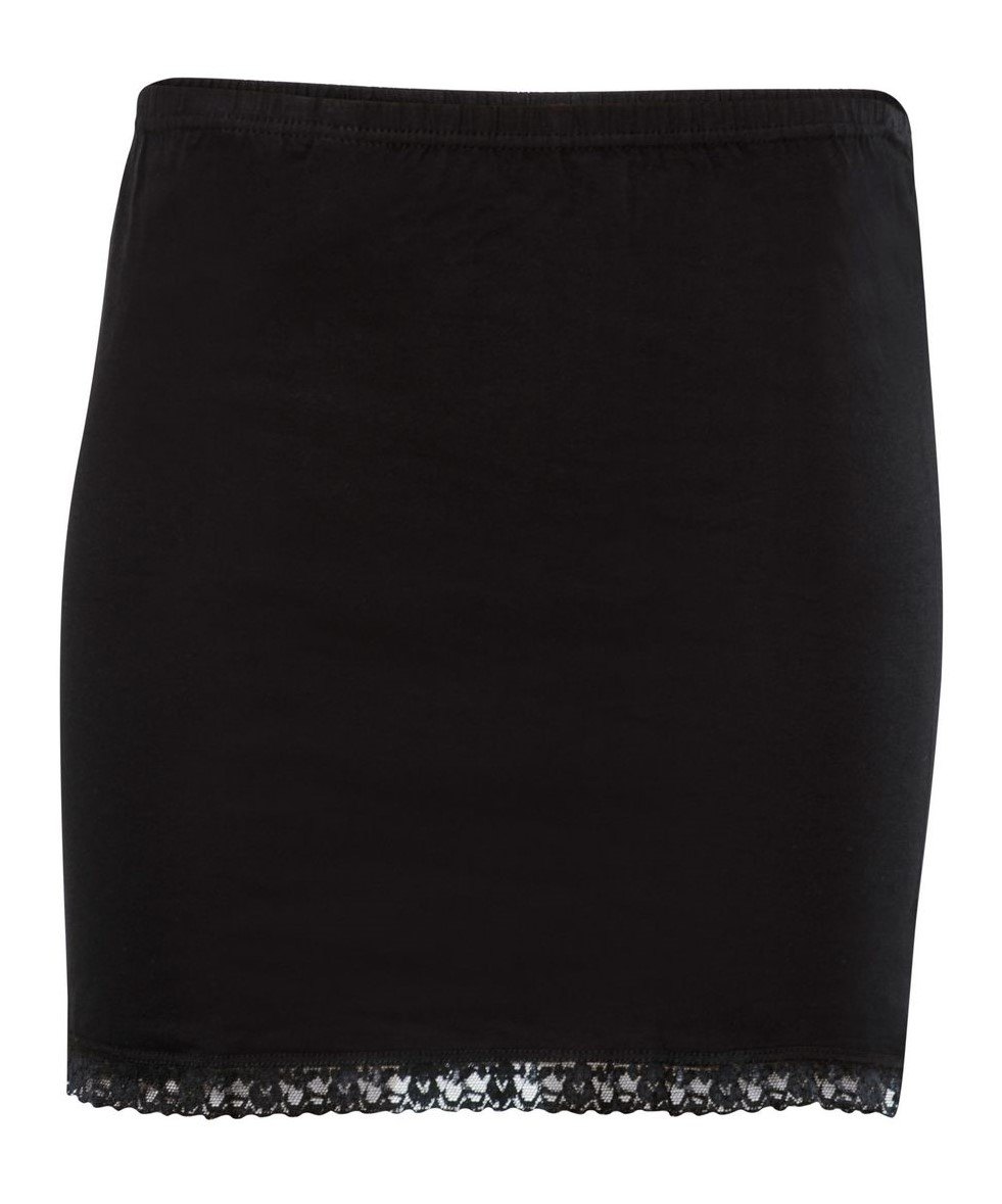 Kaygan Viskon Jüpon Anıt 3001 - Siyah