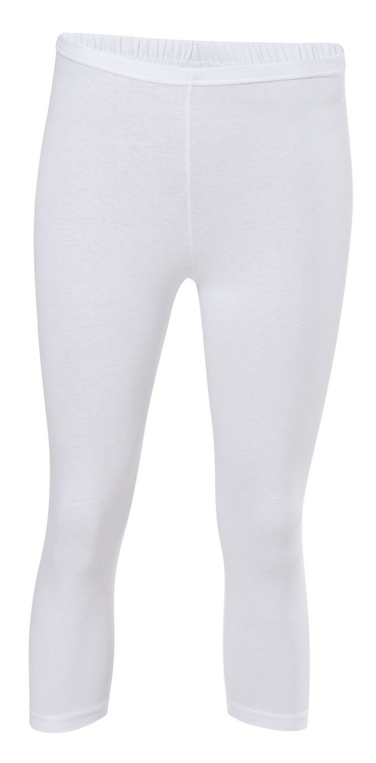 Yüksek Bel Esnek Düz Tayt Anıt 3255 - Beyaz