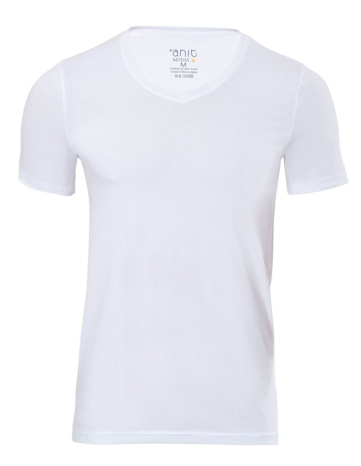 Modal V Yaka Askılı Erkek Atlet Anıt 1204 - Beyaz