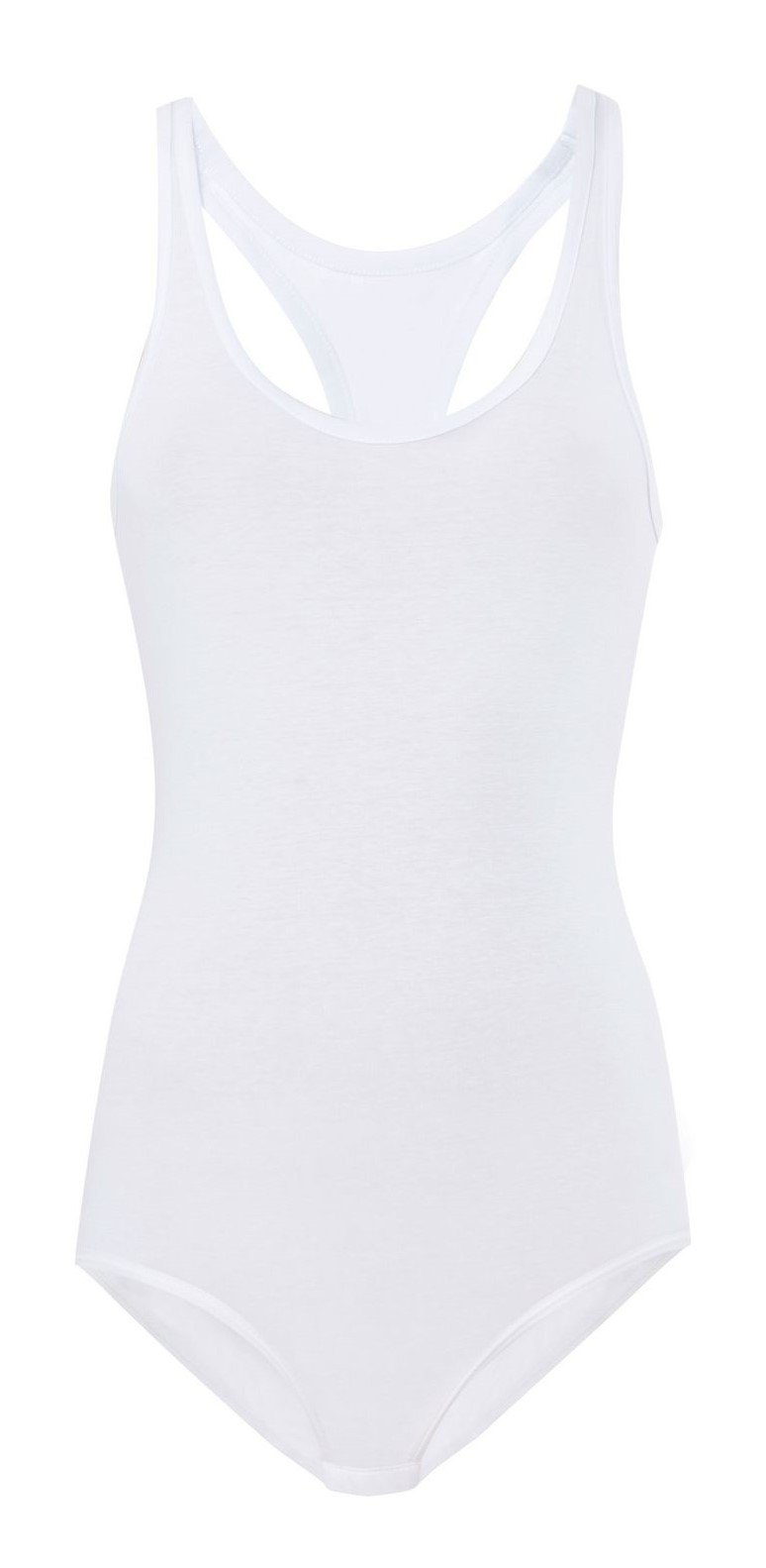 Esnek Kumaşlı Tek Parça Body Anıt 4060 - Beyaz