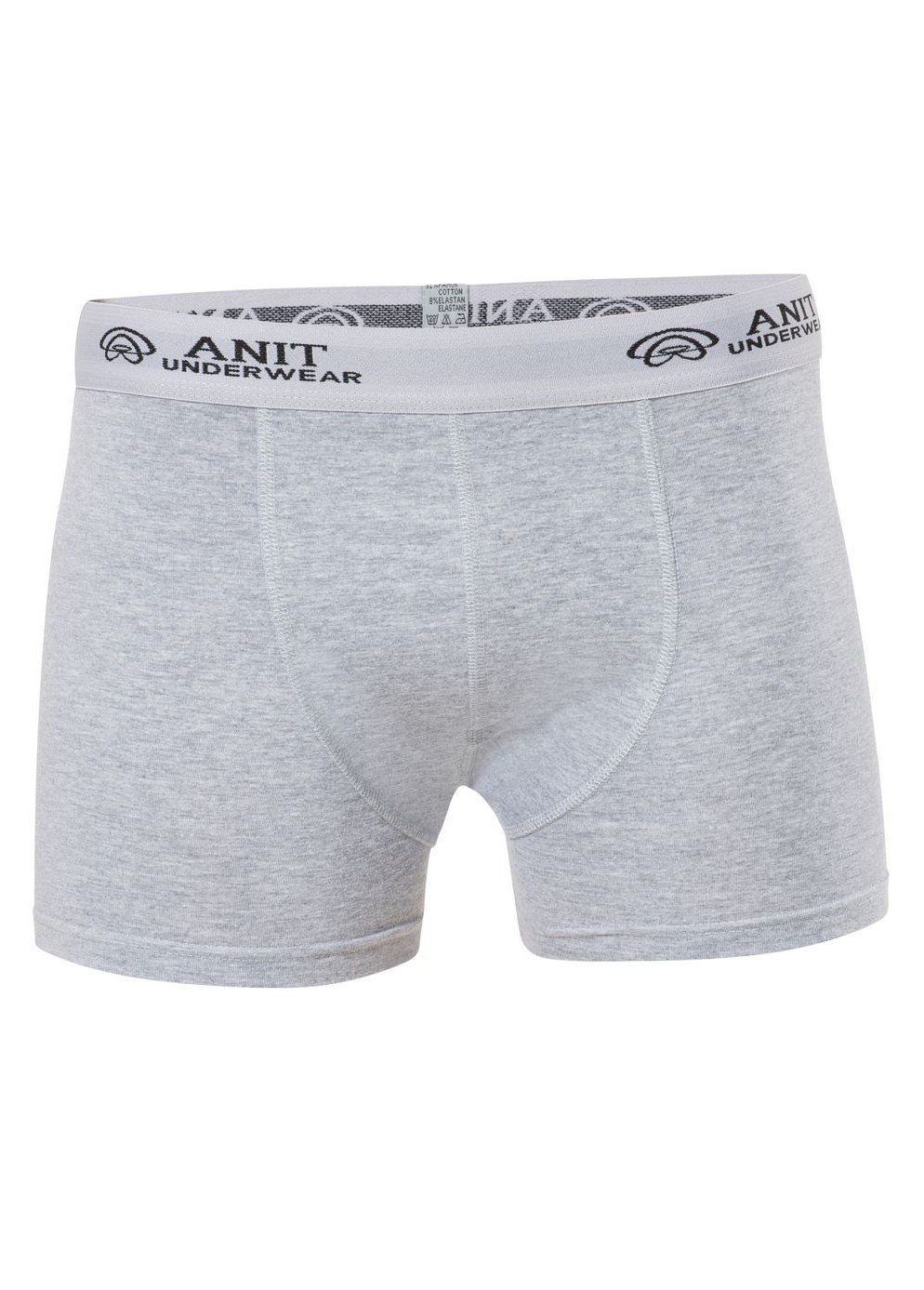 Pamuklu Esnek Bel Licralı Erkek Boxer Anıt 1115 - Gri