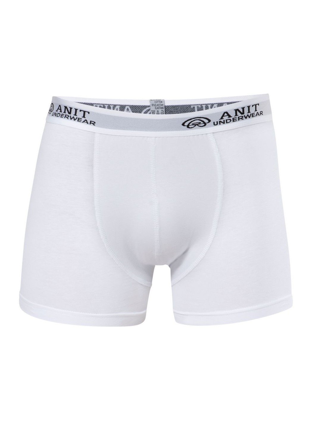 Pamuklu Esnek Bel Licralı Erkek Boxer Anıt 1115 - Beyaz