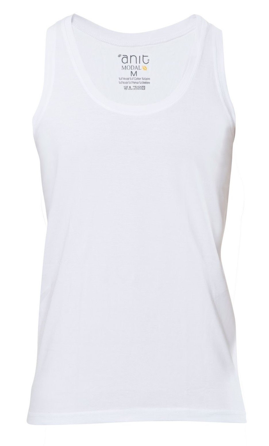 Modal Pamuklu Askılı Erkek Atlet Anıt 1200 - Beyaz