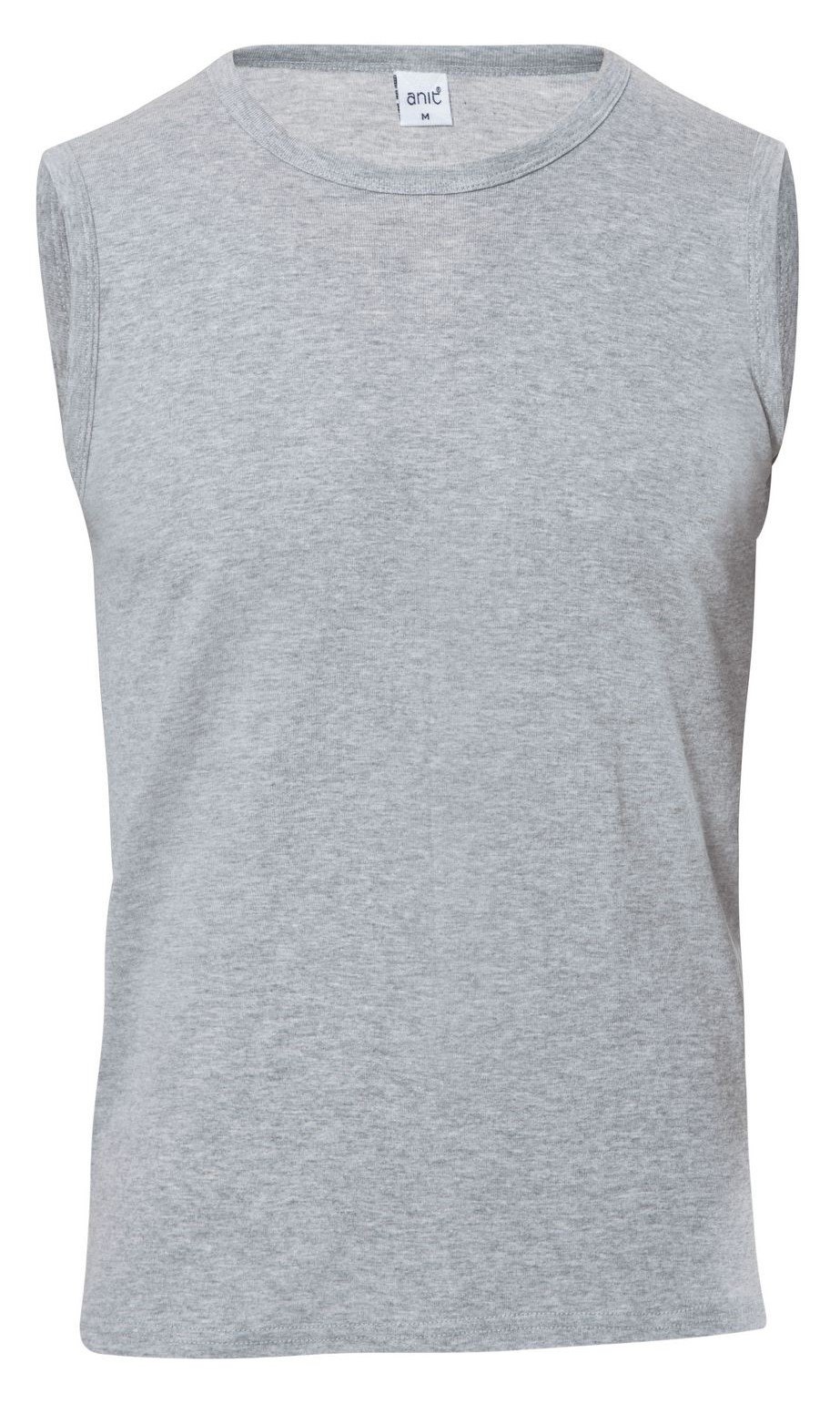 Pamuklu Ribana O Yaka Kolsuz Atlet Anıt 1108 - Gri