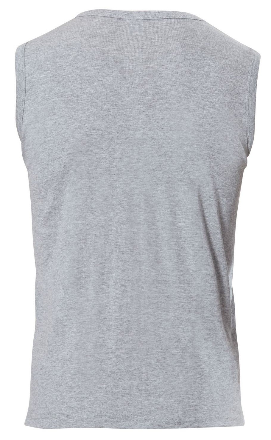 Pamuklu Ribana O Yaka Kolsuz Atlet Anıt 1108 - Gri