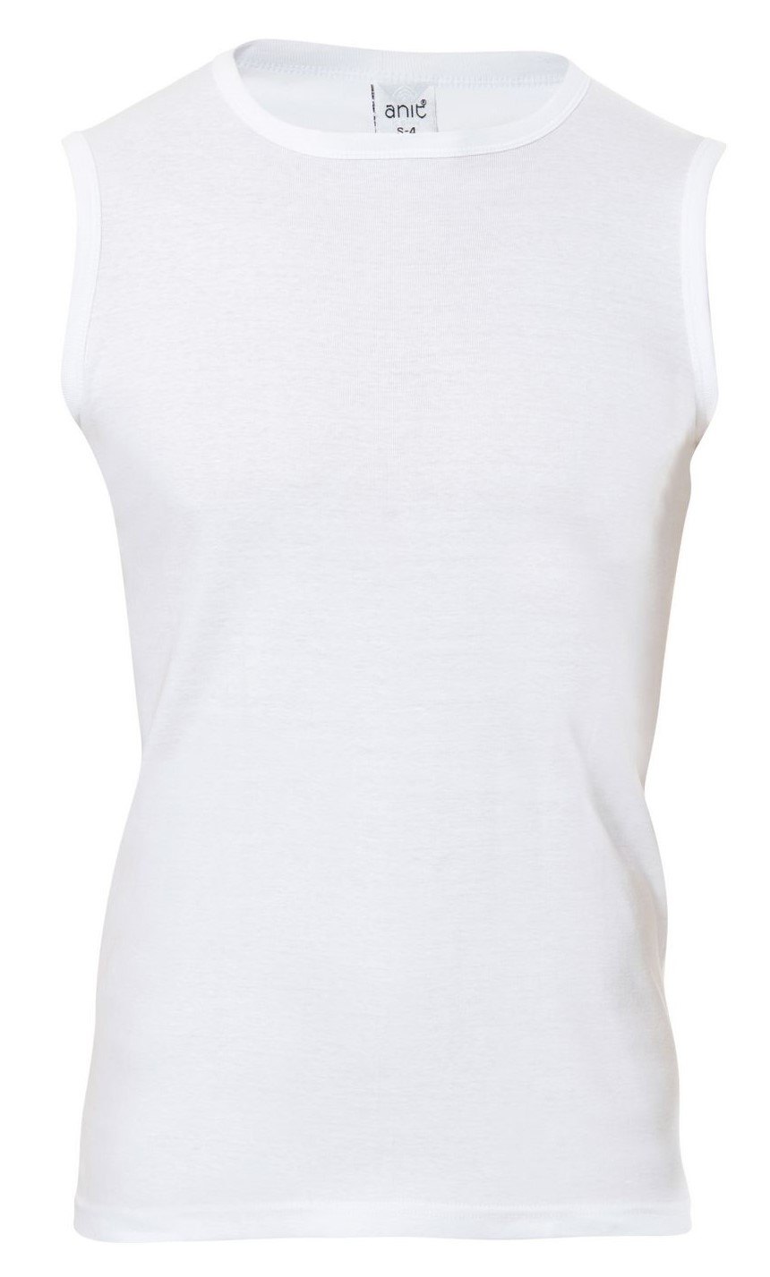 Pamuklu Ribana O Yaka Kolsuz Atlet Anıt 1108 - Beyaz