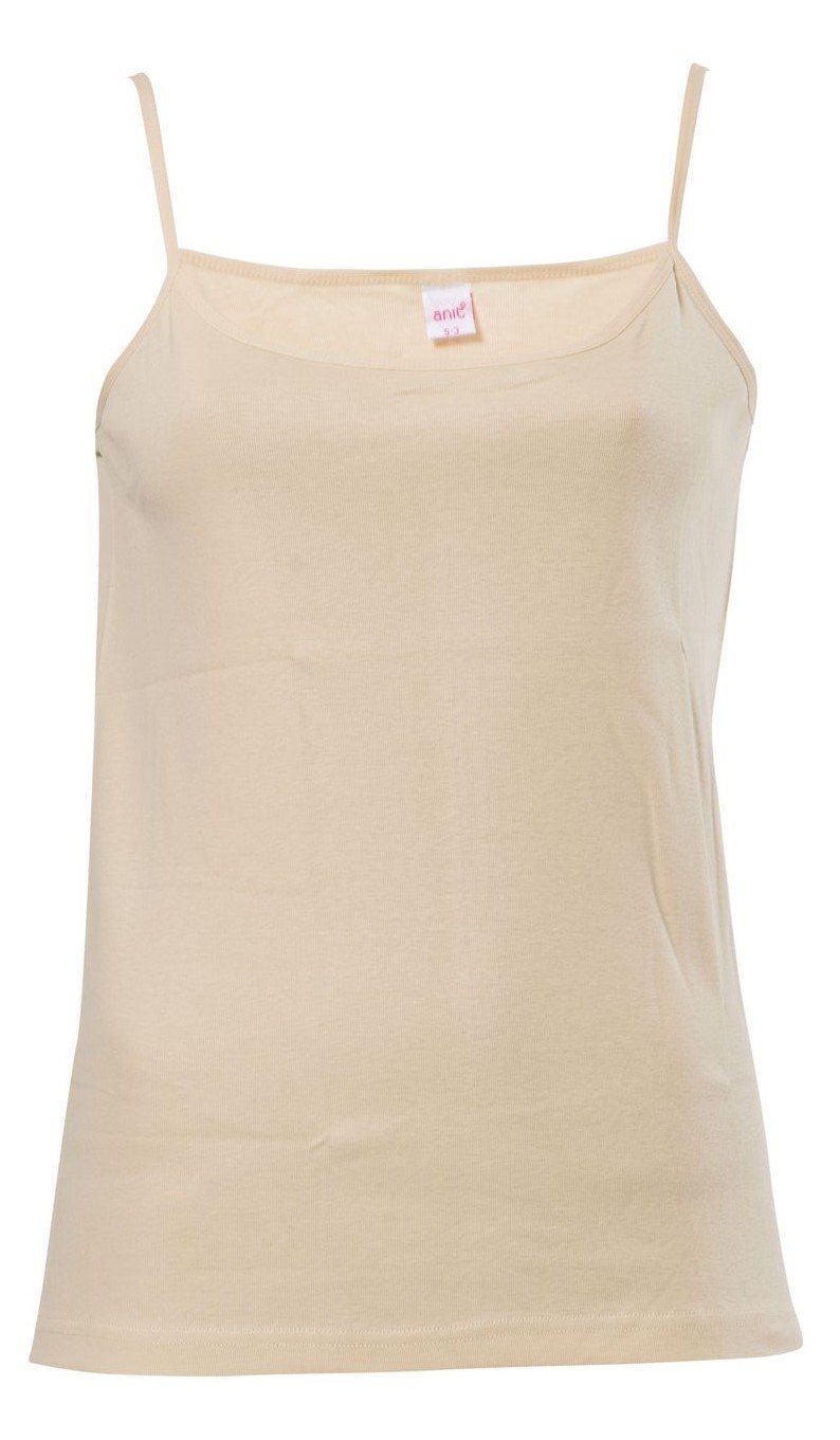 Pamuklu Nefes Alan Asimetrik Askılı Kadın Atlet Anıt 2101 - Ten