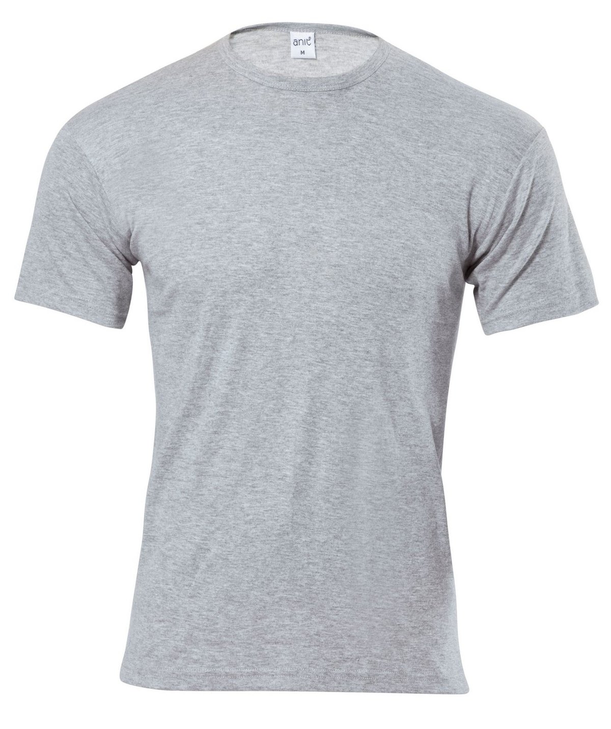 Pamuklu Ribana O Yaka Erkek Atlet Anıt 1107 - Gri